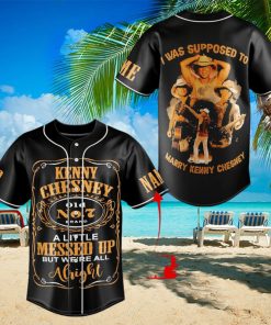 Personalized Kenny Chesney Black Design Baseball Jersey