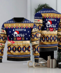 Personalized Merry Coors Banquet Christmas Ugly Sweater