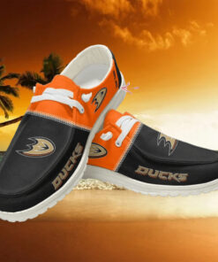 Personalized NHL Anaheim Ducks Hey Dude Shoes