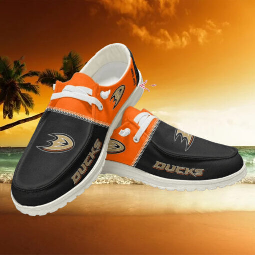 Personalized NHL Anaheim Ducks Hey Dude Shoes