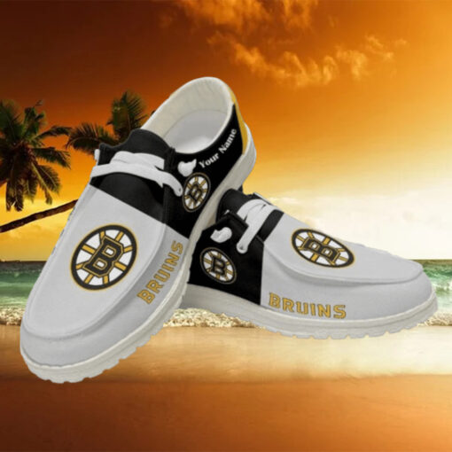 Personalized NHL Boston Bruins Hey Dude Shoes