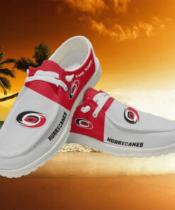 Personalized NHL Carolina Hurricanes Hey Dude Shoes