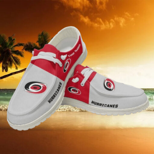 Personalized NHL Carolina Hurricanes Hey Dude Shoes