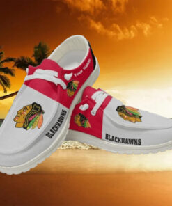 Personalized NHL Chicago Blackhawks Hey Dude Shoes