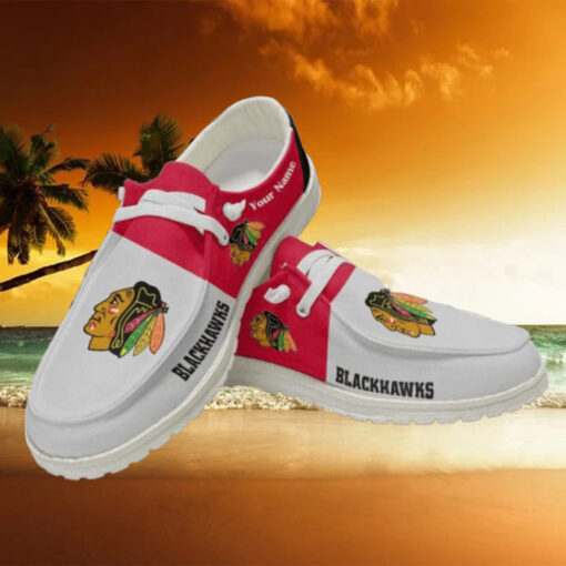 Personalized NHL Chicago Blackhawks Hey Dude Shoes