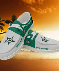 Personalized NHL Dallas Stars Hey Dude Shoes