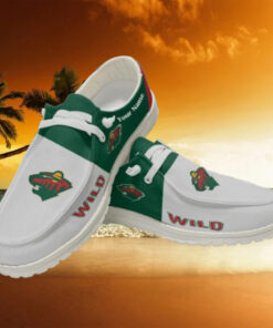 Personalized NHL Minnesota Wild Hey Dude Shoes