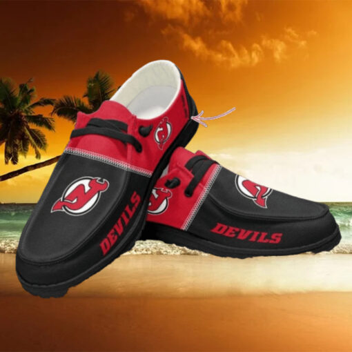 Personalized NHL New Jersey Devils Hey Dude Shoes