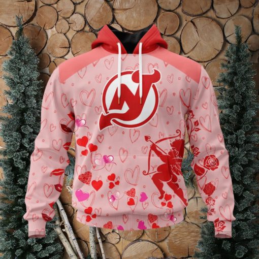 Personalized NHL New Jersey Devils Special Gift For Valentines Day Hoodie 3D