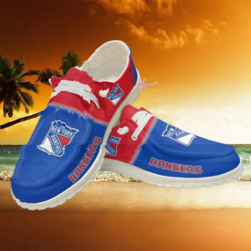 Personalized NHL New York Rangers Hey Dude Shoes