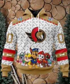 Personalized NHL Ottawa Senators Hoodie Special PawPatrol Design Hoodie