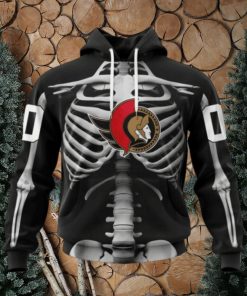 Personalized NHL Ottawa Senators Hoodie Special Skeleton Costume For Hoodie