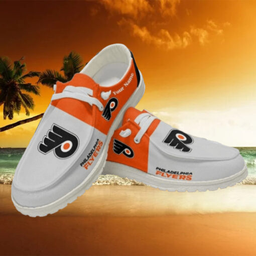 Personalized NHL Philadelphia Flyers Hey Dude Shoes