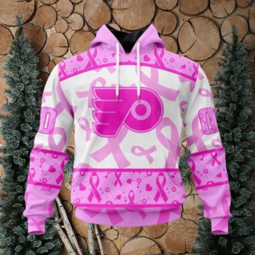 Personalized NHL Philadelphia Flyers Hoodie Special Pink October Breast Cancer Awareness Month Hoodie