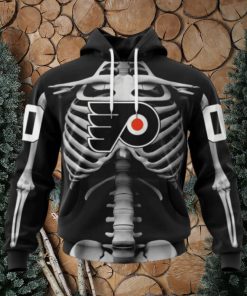 Personalized NHL Philadelphia Flyers Hoodie Special Skeleton Costume For Hoodie