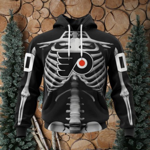 Personalized NHL Philadelphia Flyers Hoodie Special Skeleton Costume For Hoodie