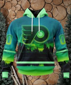 Personalized NHL Philadelphia Flyers Special Design With Northern Light Full Printed Hoodie