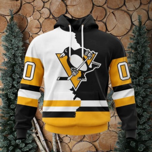 Personalized NHL Pittsburgh Penguins Hoodie 2024 Home Mix Away Hoodie