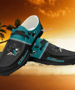 Personalized NHL San Jose Sharks Hey Dude Shoes