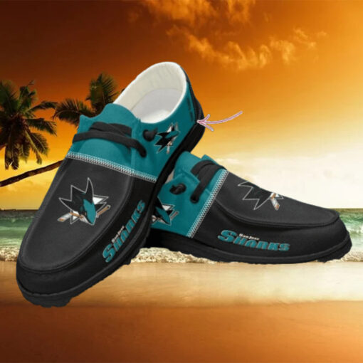 Personalized NHL San Jose Sharks Hey Dude Shoes