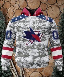 Personalized NHL San Jose Sharks Hoodie Special Camo Design For Veterans Day Hoodie