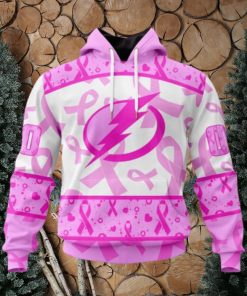 Personalized NHL Tampa Bay Lightning Hoodie Special Pink October Breast Cancer Awareness Month Hoodie