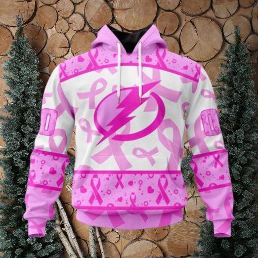 Personalized NHL Tampa Bay Lightning Hoodie Special Pink October Breast Cancer Awareness Month Hoodie