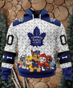 Personalized NHL Toronto Maple Leafs Hoodie Special PawPatrol Design Hoodie