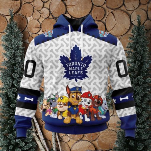 Personalized NHL Toronto Maple Leafs Hoodie Special PawPatrol Design Hoodie