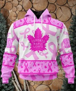 Personalized NHL Toronto Maple Leafs Hoodie Special Pink October Breast Cancer Awareness Month Hoodie