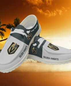 Personalized NHL Vegas Golden Knights Hey Dude Shoes