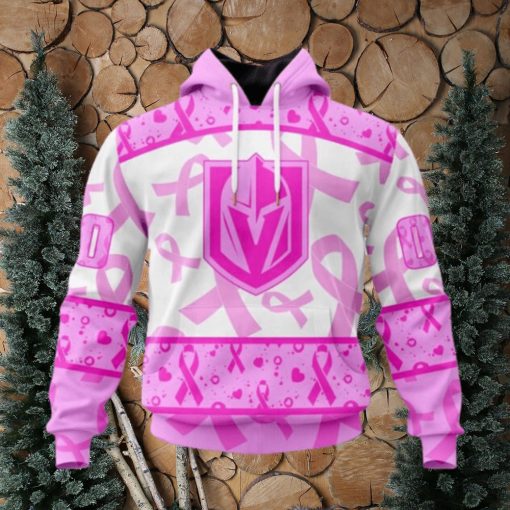 Personalized NHL Vegas Golden Knights Hoodie Special Pink October Breast Cancer Awareness Month Hoodie