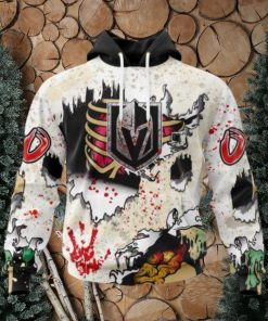 Personalized NHL Vegas Golden Knights Hoodie Special Zombie Style For Hoodie