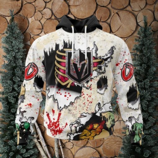 Personalized NHL Vegas Golden Knights Hoodie Special Zombie Style For Hoodie