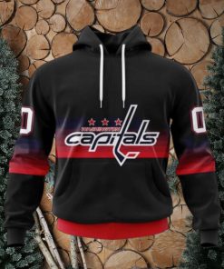 Personalized NHL Washington Capitals Hoodie Special Black And Gradient Design Hoodie