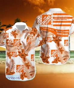 Personalized Name Home Depot Floral 3D Hawaiian Shirt Men Women Gift