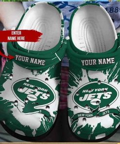 Personalized New York Jets Crocs Nfl Clog Shoes Gift