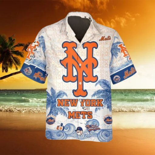 Personalized New York Mets Hawaiian Shirt, New York Mets Aloha Shirt, MLB Hawaiian Shirt