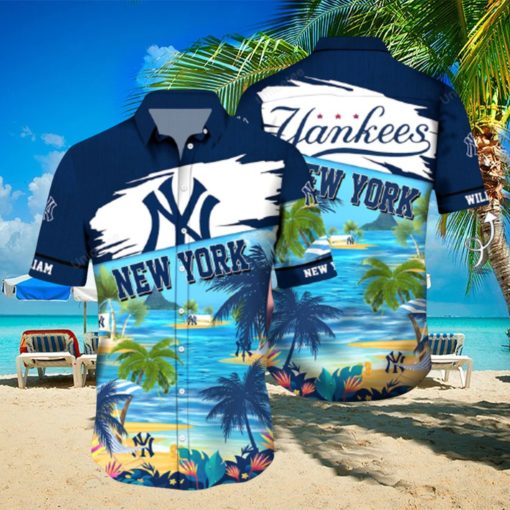 Personalized New York Yankee Sports Team Hawaiian Shirt