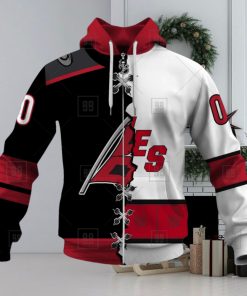 Personalized Nhl Carolina Hurricanes Broken Mix Jersey Style Hoodie