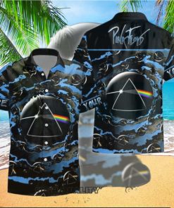 Personalized Pink Floyd Moon Tropical Hawaiian Shirt