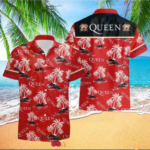 Personalized Queen Band Tropical Coconut Hawaiian Shirt