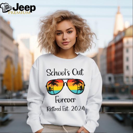 Personalized Retired Est School’s Out Forever Teacher T Shirt