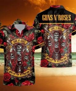 Personalized Rock Band Guns N’ Roses Appetite for Destruction Tropical All Over Printed Hawaiian Shirt and Beach Short