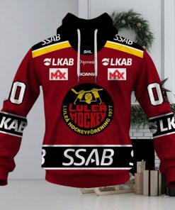 Personalized SHL Lulea HF Home jersey Style Hoodie