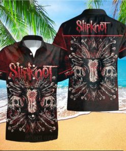 Personalized Slipknot Goat Short Sleeve Hawaiian Shirt