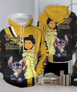 Personalized Stitch Beauty And Stitch Awesome 3D Hoodie