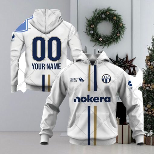 Personalized Swissfb Fc Zurich Home Jersey Style Hoodie