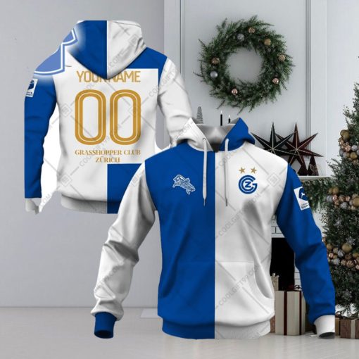 Personalized Swissfb Grasshopper Club Zurich Home Jersey Style Hoodie