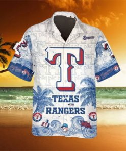 Personalized Texas Rangers Hawaiian Shirt, Texas Rangers Aloha Shirt, MLB Hawaiian Shirt